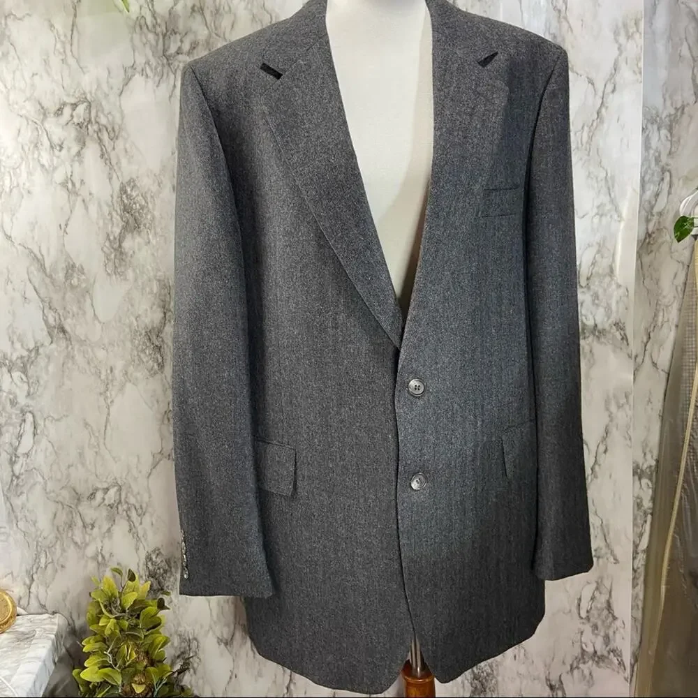 Vintage Charcoal Alexander Shields Park Ave, NY Suit  44R